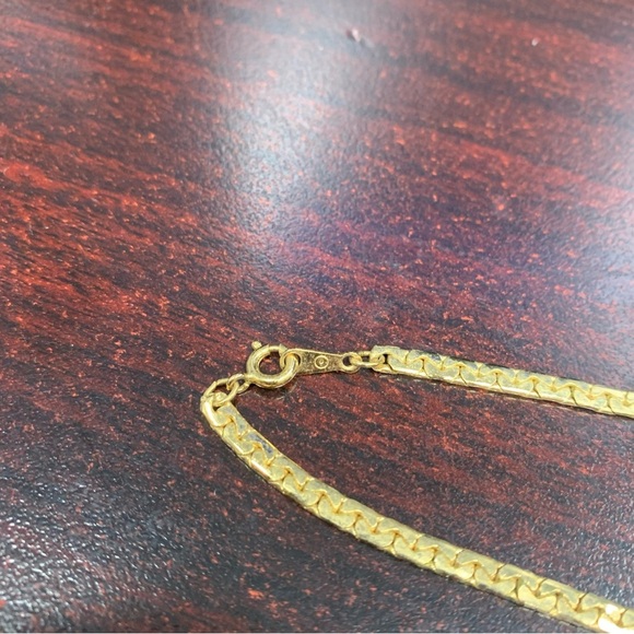 Avon “Ribbon Curl” Necklace golstone 19” NIB 1989 - Picture 2 of 5